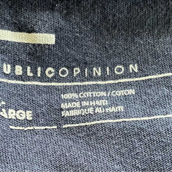 😎 Vintage Public Opinion blue two tone rad xl t-shirt in nice condition. - Picture 3 of 3